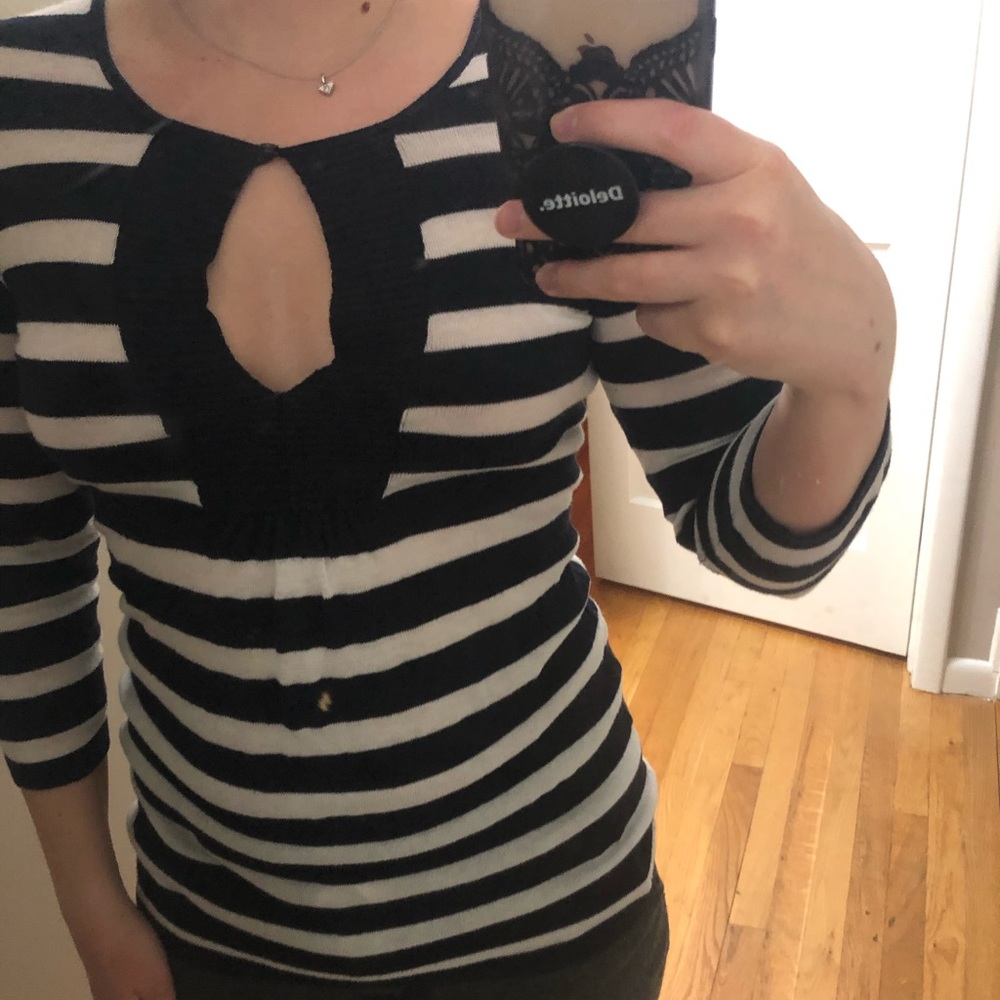 Navy/White Banana Republic Sweater